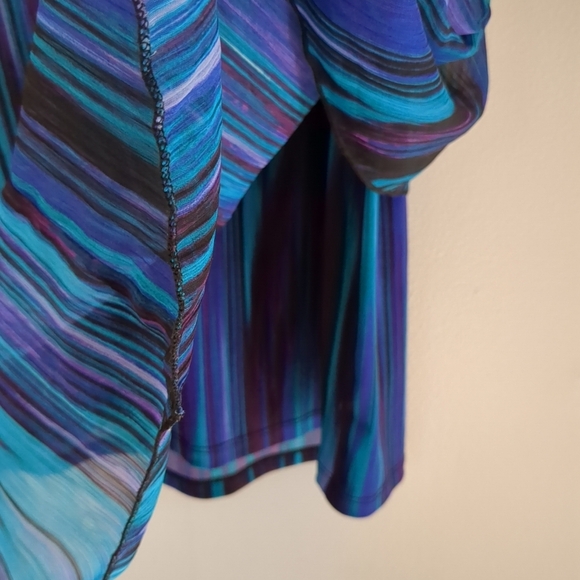 Dress Barn Dress Women's Size 12 Blue and Purple Sleeveless Dress Fairycore - Picture 5 of 10